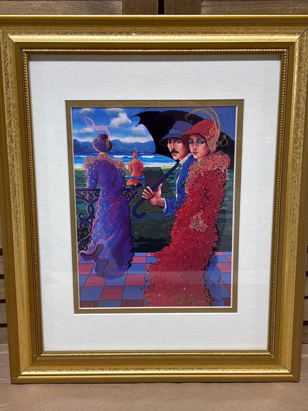 Sunday In The Park Print by Otto de Aguiar; Signed