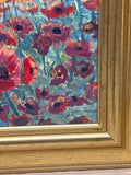 “Poppies on the James River” Original Painting by Local Artist Ginger Olansen; Signed