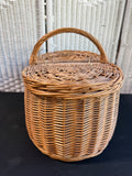 Wicker Vintage Picnic Basket AS IS (READ DESCRIPTION CAREFULLY)