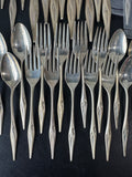 48-Piece Wallace Dawn Mist Sterling Silver Flatware Set