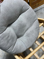 Round Wicker Stool/Seat with Cushion