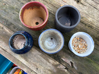 A-Lot of Five Small Ceramic Planters