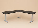 L-Shaped Desk with Rounded Edges, Assembly Required