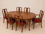 Dining Set: Table, 2 Leaves, Table Pads and (8) Chairs***HEAVY ITEM***READ DETAILS ON PICK UP POLICY***