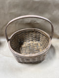 Hand Woven Round Basket With Handle