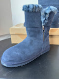 Koolaburra by Ugg Blue Ariel Short Leopard Lined Boots in Box WOMEN’S SIZE 11