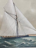 Parson’s Cutter Genesta Print; Signed