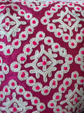 Pair of Vintage Accent Pillows with Intricate White Threadwork