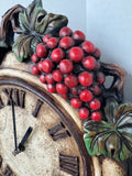 Love Well, Love Much, Laugh Often Rustic Grapes Wall Clock (WORKS)