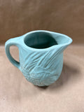 (E) Aqua Blue Angel Fish McCoy Pottery Pitcher