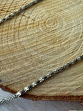 16” Silver Tone Chain Necklace (B)