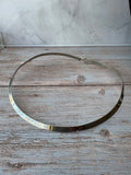 (A) Best Silver Tone Omega Choker