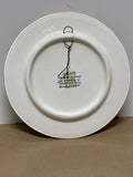Spanish Decorative Enamel & 24K Gold Painted Wall Plate (B)