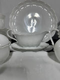 33-Piece Kaiser Germany Romantica All White Scalloped China Set