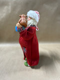 Santa Holding Bear And Hot Chocolate