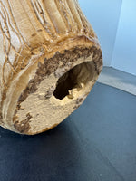 Large Decorative Etched Pottery Vase