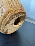Large Decorative Etched Pottery Vase