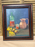 Original Still Life Framed Oil Painting On Canvas