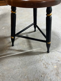 Hitchcock Stool, Black with Duck