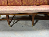 Cane Sofa on Casters with Cushions