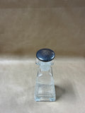 Oil And Vinegar Clear Glass Jar With Sterling Silver Top