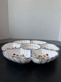 Divided Hand Painted Spanish Pottery Platter
