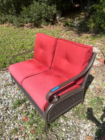 Patio Love Seat with Cushions