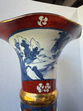 Japanese Imari Porcelain Trumpet Neck Floor Vase