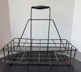 Rustic Black Wire Vintage Milk Bottle Carrier