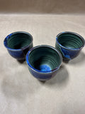 Set Of 3 Pottery Tea Cups