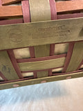 Rectangle Longaberger Harvest Basket With Lidded Dish