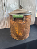 Copper & Tin Vintage Lidded Boiler Wash Tub