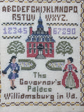 The Governors Palace Cross Stitch Sampler