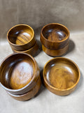 Wooden Salad Bowls - Set Of 7