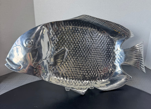 Mexican Pewter Large Fish Serving Platter