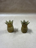 Brass Pineapple Candle Holders - Pair
