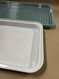 Blue Speckled And White Speckled Baking Dishes