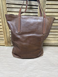 Brown Plentiful FOUNT Leather Shoulder Purse (A)