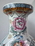 Floral Birds Chinese Porcelain Floor Vase