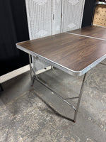 Wood Grain Look Large 6FT Aluminum Folding Table