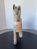 Hand Carved Vintage Thai Wooden Horse Sculpture AS IS (READ DESCRIPTION CAREFULLY)