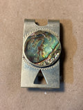 Sterling Money Clip with Abalone Accent