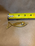 Gold Tone Fish Pin with Faux Pearl Eye