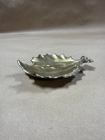 Small Brass Leaf Trinket Dish