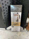Portable & Adjustable Garmet Rack with Shelf & Shoe Rack, Appears new in box