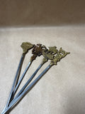 (B) Skewers With Brass Tip Set Of 4