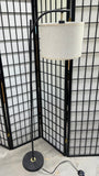 Modern Style Black Metal Arc Floor Lamp with Foot Switch (WORKS)