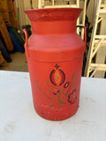 Hand Painted Vintage Milk Can
