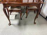 Dining Set: Table, 2 Leafs, Table Pads, and (6) Chairs ***HEAVY ITEM***READ DETAILS ON PICK UP POLICY***