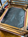 Ottoman/Bench with Pink Cushion